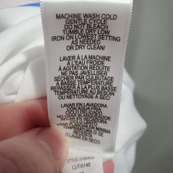 Julia Jordan Women's Floral Print Puff Sleeve Faux Wrap Dress In Blue Size 14 - Picture 9 of 15